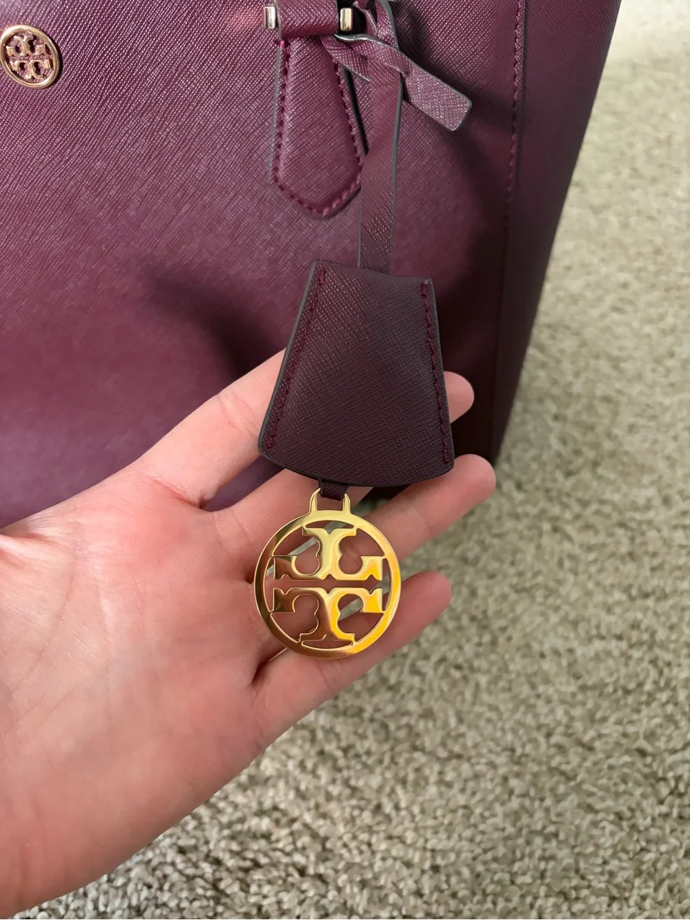 Tory Burch structured leather
